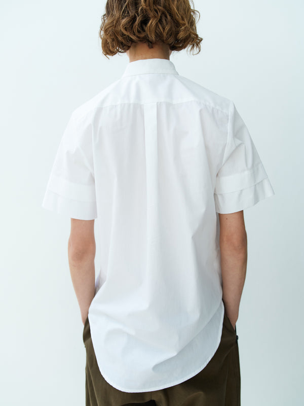 Rika Studios CAROLINA SHIRT SLEEVE SHIRT BOW-TIE / WHITE