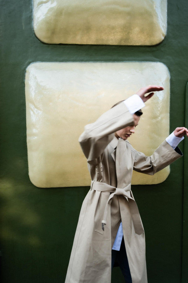 Rika Studios MACKINTOSH KINTORE BONDED TRENCH COAT / FAWN