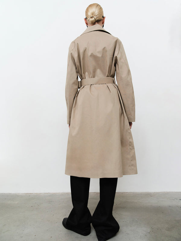 Rika Studios MACKINTOSH KINTORE BONDED TRENCH COAT / FAWN