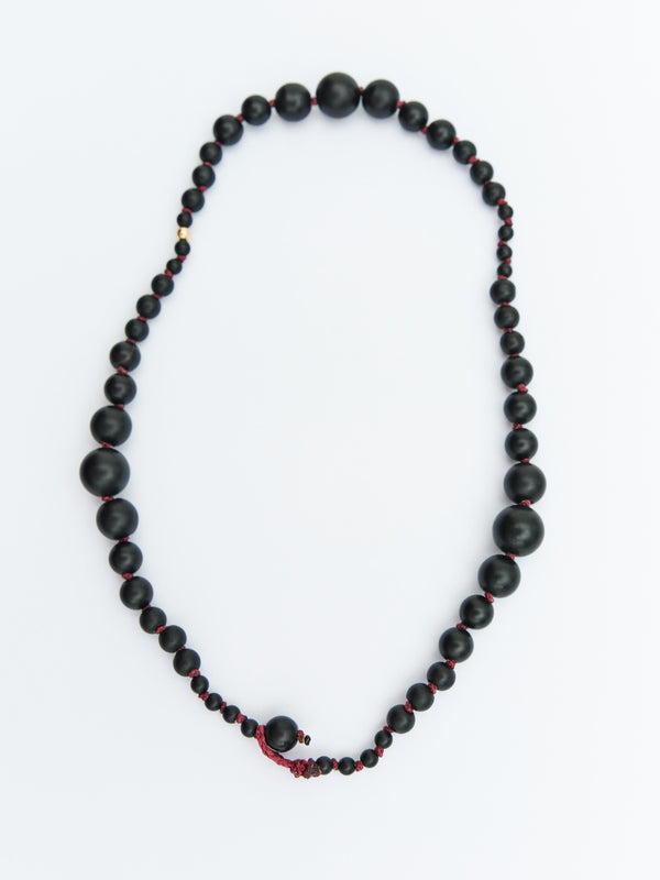 rika studios MARICHELLE / CLASSIC PEARL NECKLACE ONYX