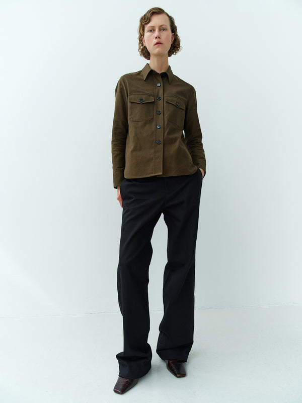 rika studios ALICE PANTS / BLACK TWILL
