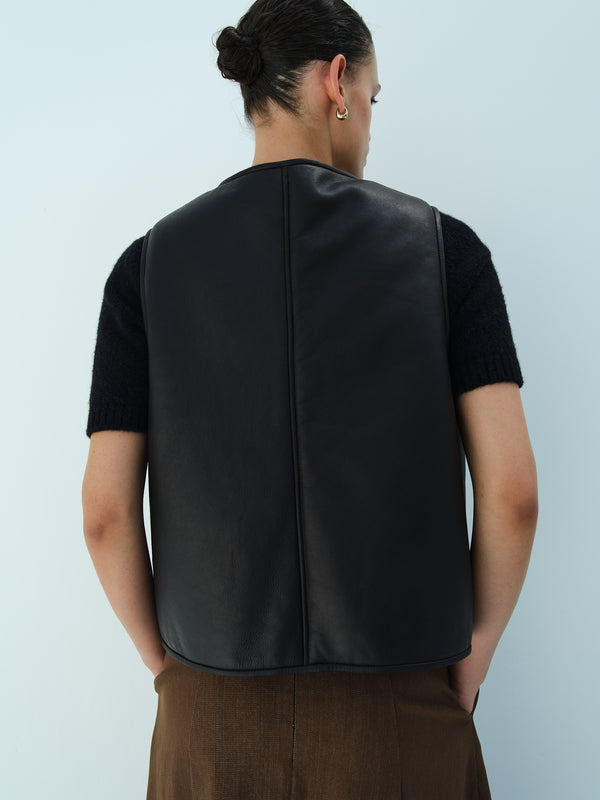 Rika Studios ALLEN VEST / BLACK-BLACK