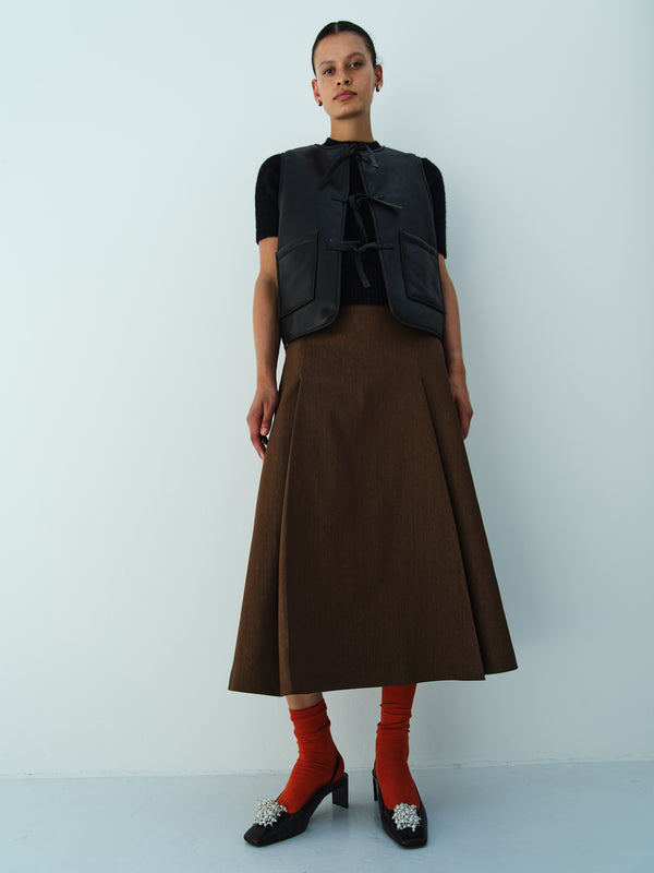 rika studios ALLEN VEST / BLACK-BLACK