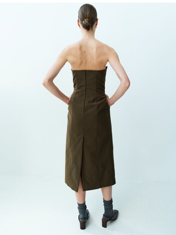 Rika Studios APPLE DRESS / KHAKI GREEN