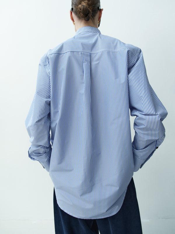 Rika Studios BLAZE SHIRT BOW-TIE / BLUE-WHITE STRIPE