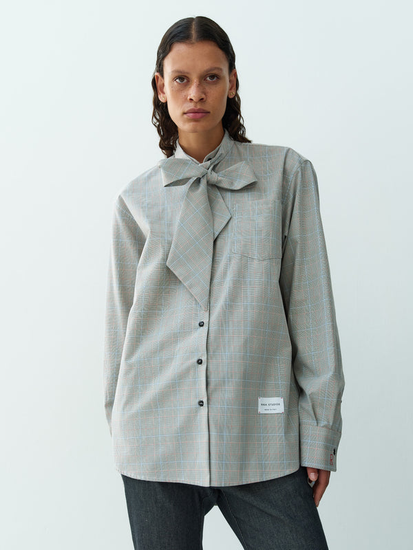 Rika Studios BLAZE SHIRT BOW-TIE / CHECKRED