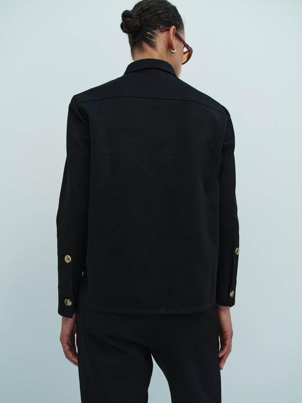 Rika Studios BOB SHIRT / BLACK TWILL
