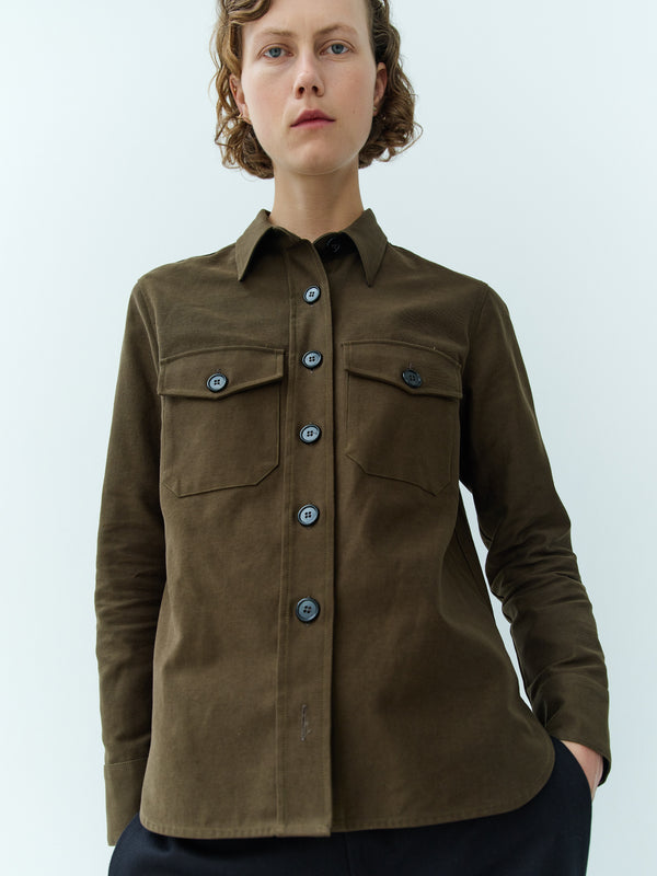 Rika Studios BOB SHIRT / KHAKI GREEN