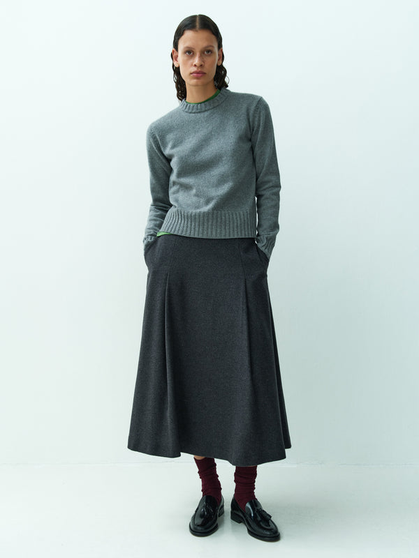 rika studios CHLOE SKIRT / GREYISH