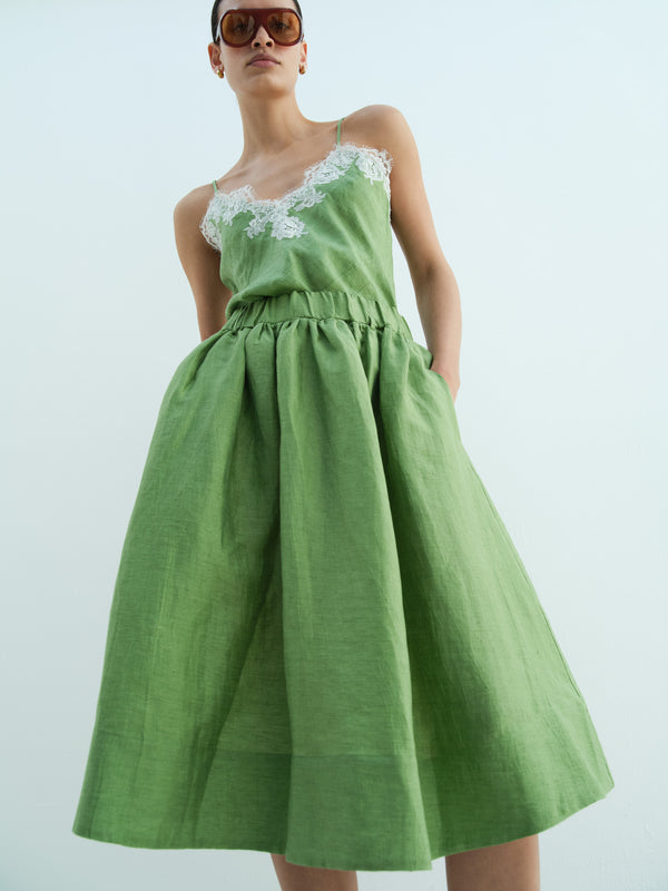 rika studios CORSO SKIRT / COOL GREEN