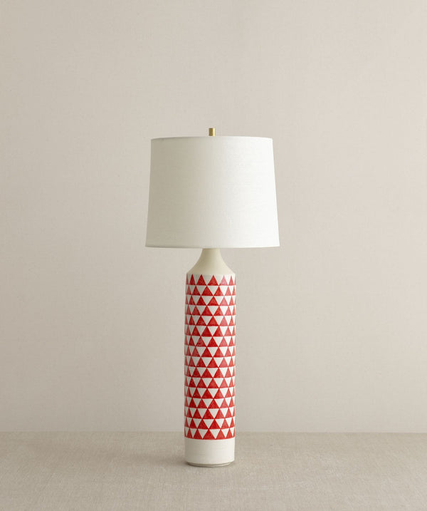 rika studios CRD CERAMIC | CHECKERED LAMP ORANGE