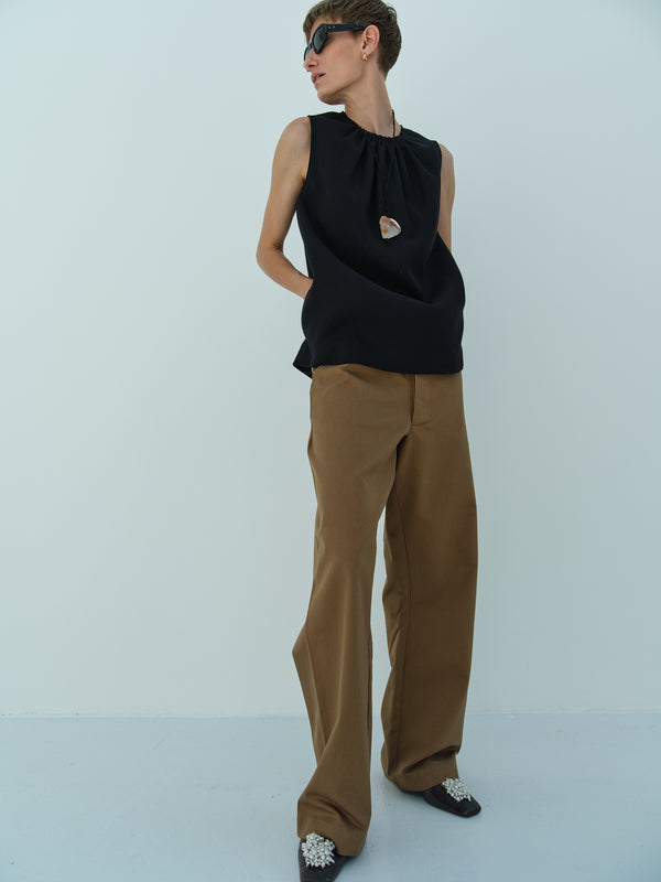 Rika Studios JOHN TOP / BLACK WOOL