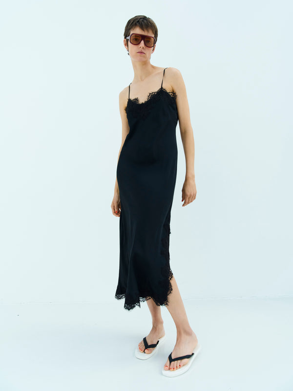 rika studios LACE CLEOPATRA DRESS / BLACK