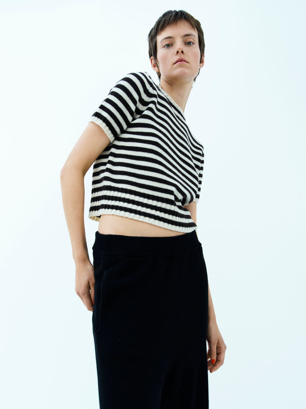 Rika Studios LUIS JUMPER / NATURAL-CHOCO STRIPE