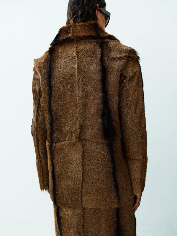 Rika Studios MADISON COAT LT. BROWN-BLACK