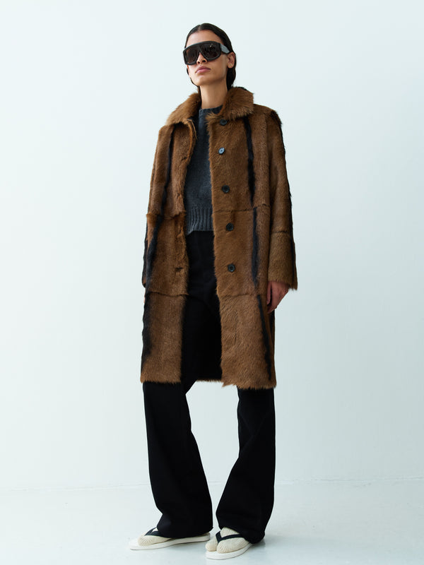 Rika Studios MADISON COAT LT. BROWN-BLACK