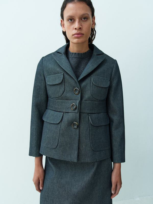 rika studios MARK JACKET / INDIGO