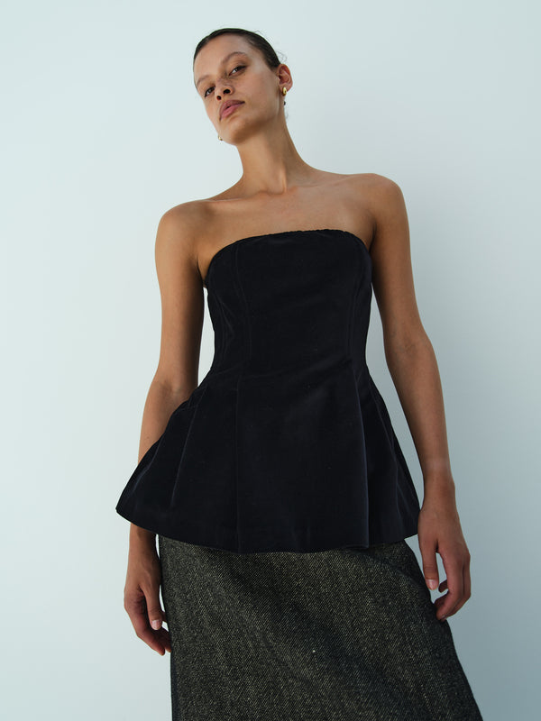 Rika Studios MARTIN TOP / BLACK VELVET