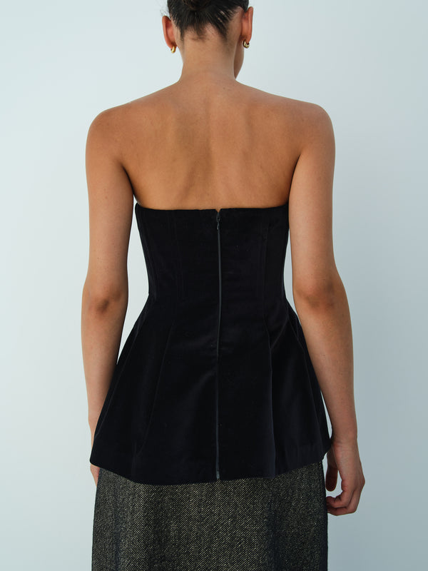 Rika Studios MARTIN TOP / BLACK VELVET