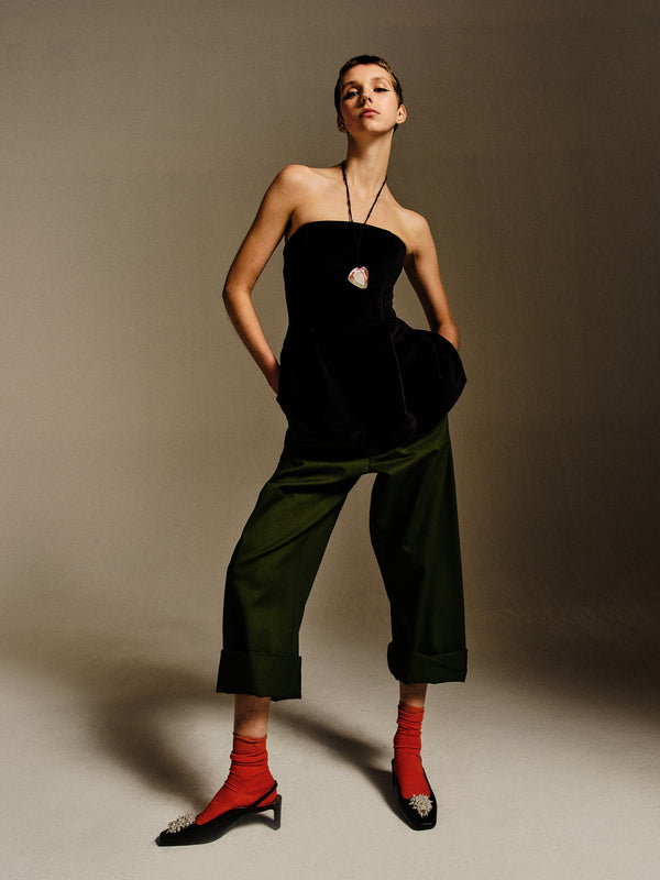 Rika Studios MARTIN TOP / BLACK VELVET