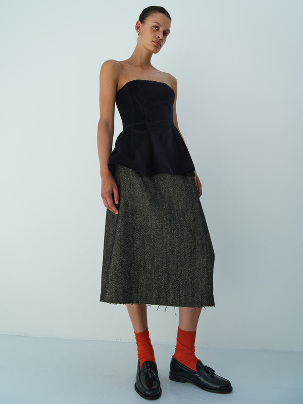 rika studios MARTIN TOP / BLACK VELVET