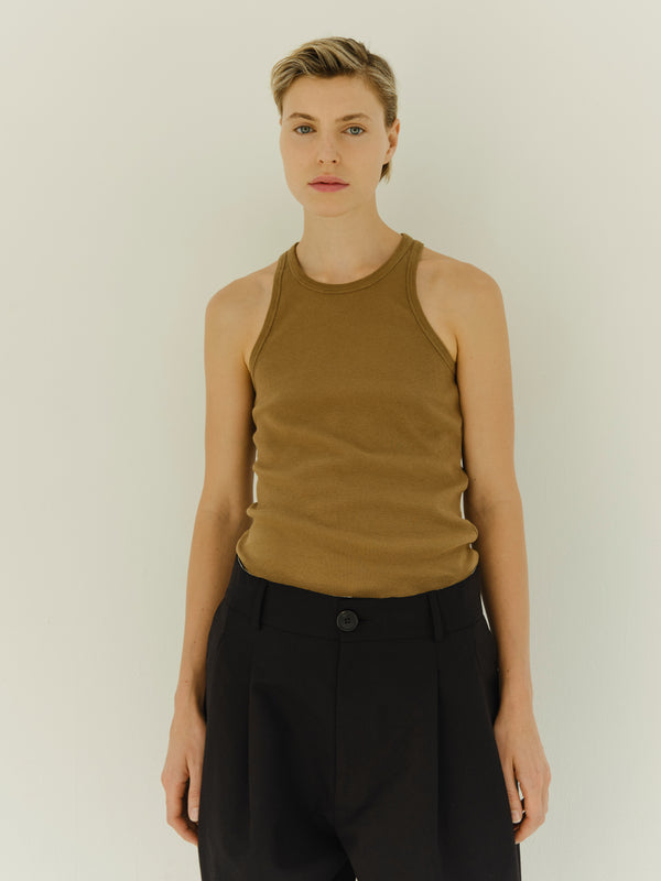 rika studios MINE TANK TOP / BUTTERNUT