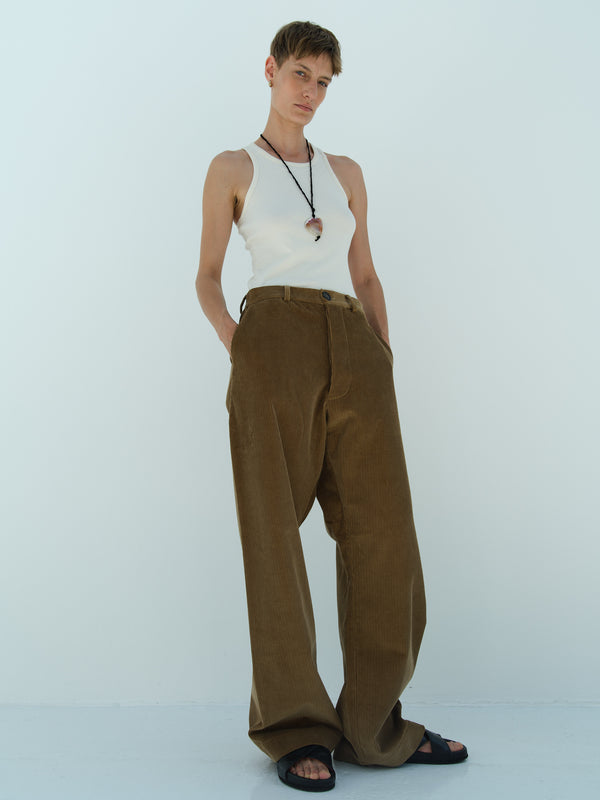 rika studios ROWAN PANTS / CARAMEL CORD