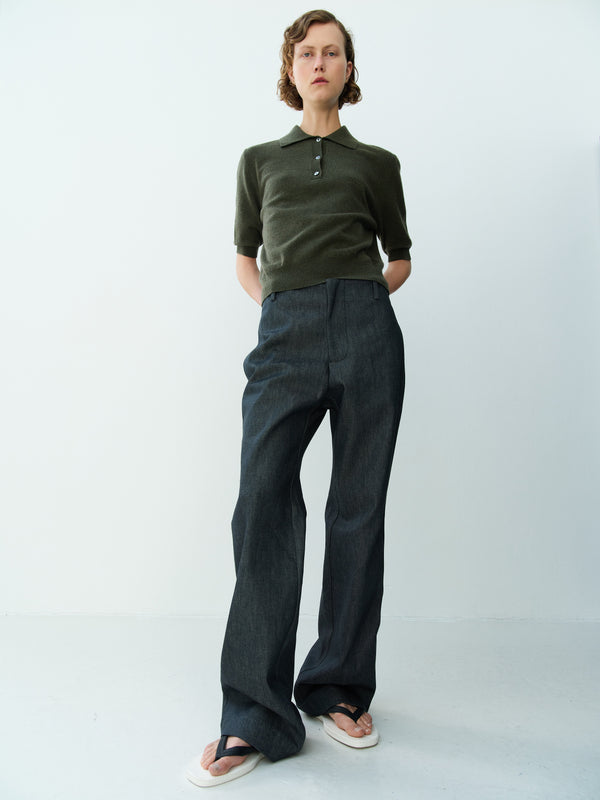 Rika Studios SPRING POLO / GREEN THEE