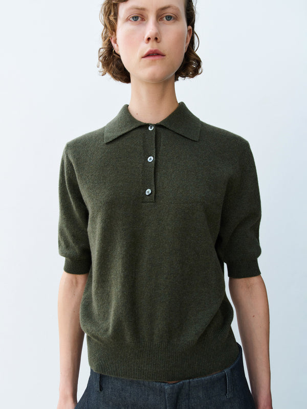 Rika Studios SPRING POLO / GREEN THEE