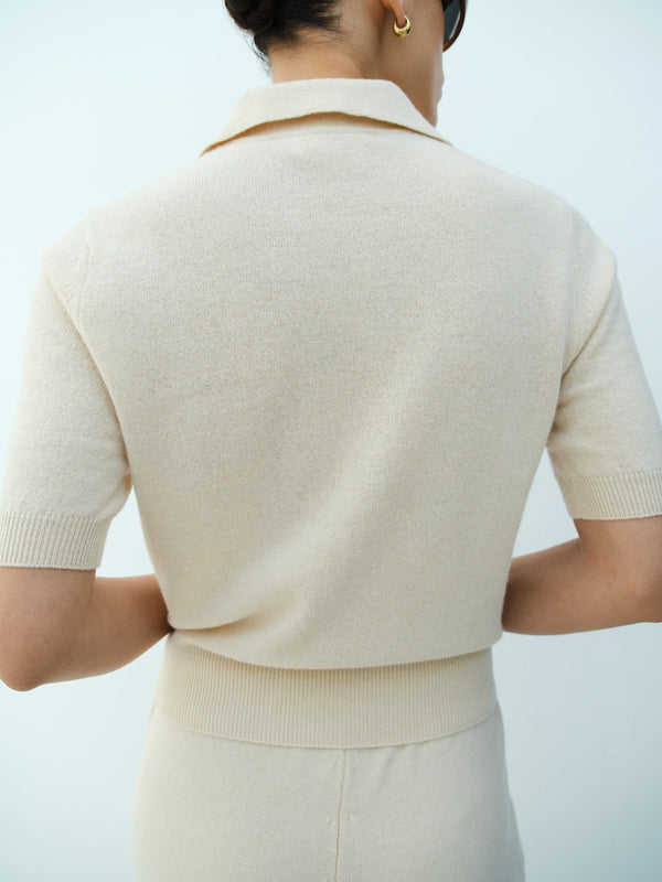 Rika Studios SPRING POLO / NATURAL