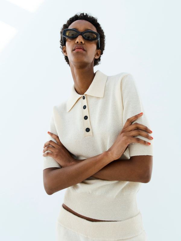 Rika Studios SPRING POLO / NATURAL