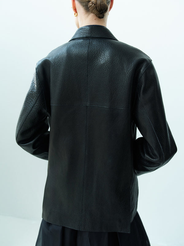 Rika Studios STEVE LEATHER JACKET / BLACK