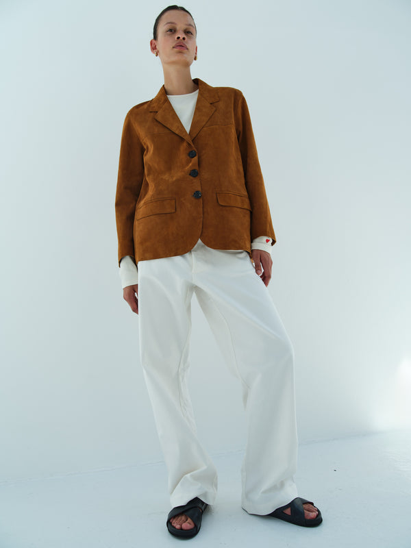 Rika Studios STEVE LEATHER JACKET / TOBACCO