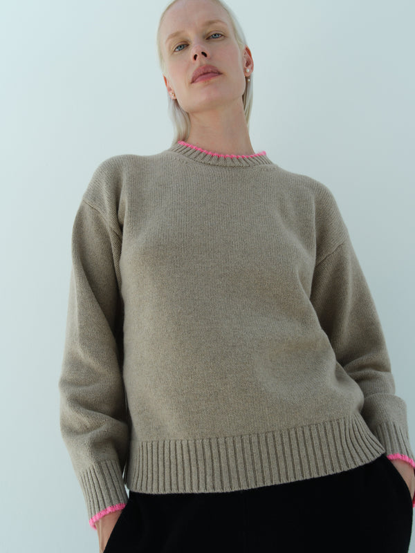 rika studios THE HAMPTON CREW NECK / OAT