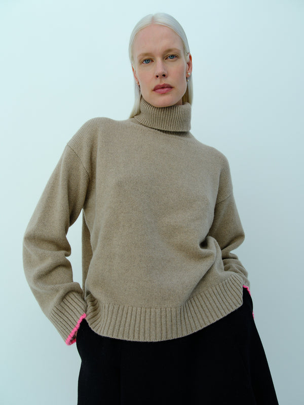 Rika Studios THE HAMPTON ROLL NECK / OAT