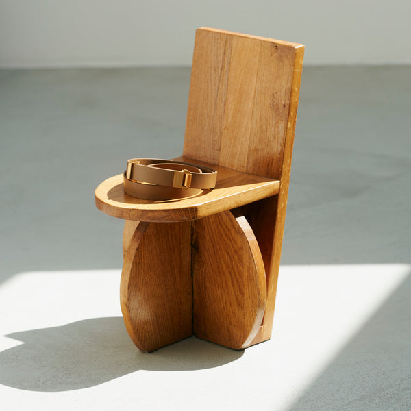 Rika Studios VOLTAIRE BELT / WALNUT-GOLD