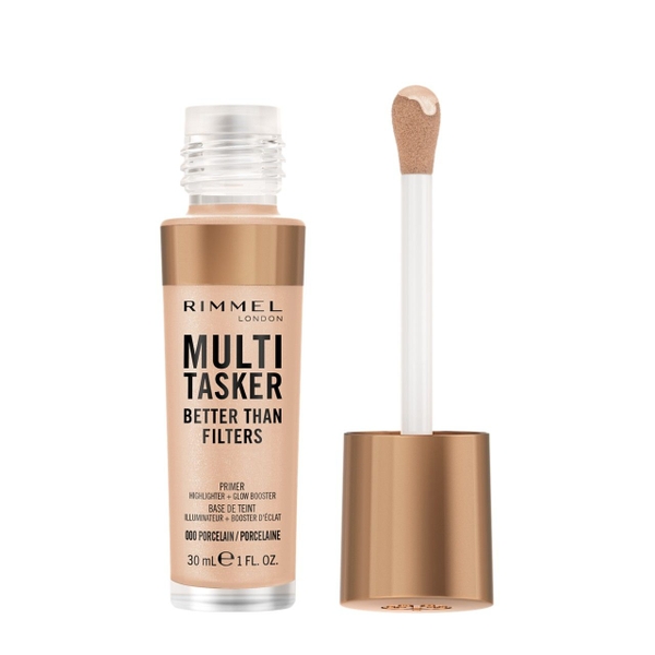 Rimmel London Multi-Tasker Better Than Filters – Rimmel Glow Booster Highlighter & Anti-Aging Primer