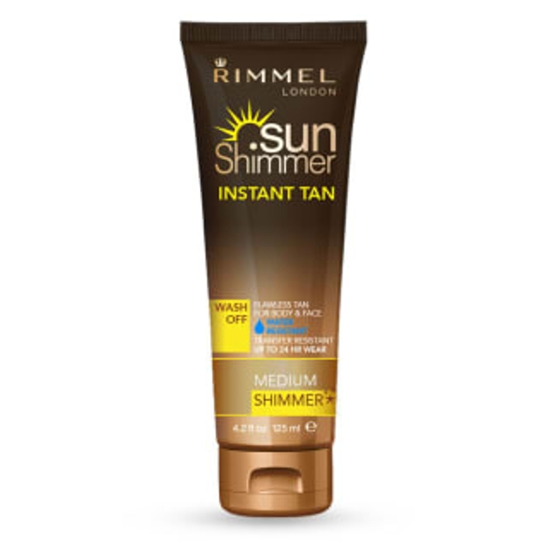 rimmel london Sunshimmer Instant Tan Shimmer Water Resistant