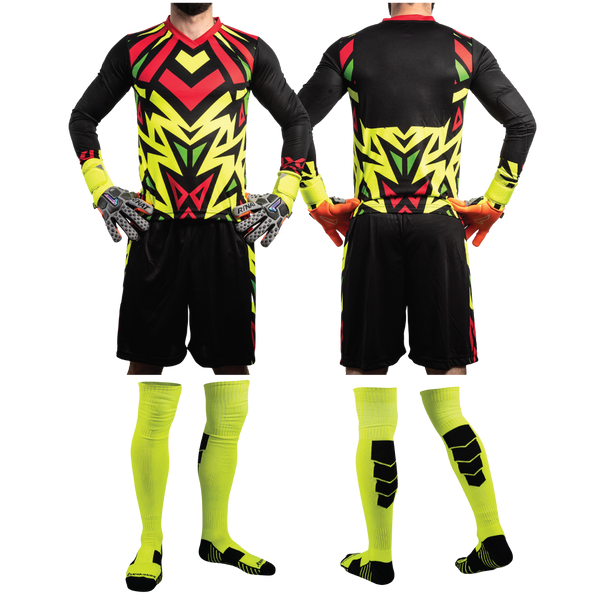 rinat Brody III LS Long-Sleeve Goalkeeper Kit (Jersey+Short+Socks) Number Included