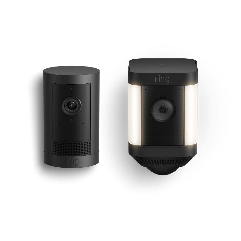 Ring Front And Backyard Basic Kit Outdoor Cam Plus Battery + Spotlight Cam Plus Battery