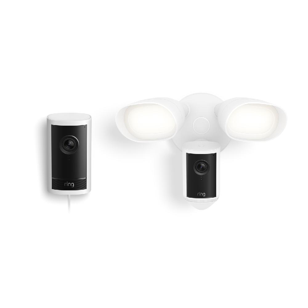 ring Outdoor Cam Pro Plug-In + Floodlight Cam Pro (2nd Gen)