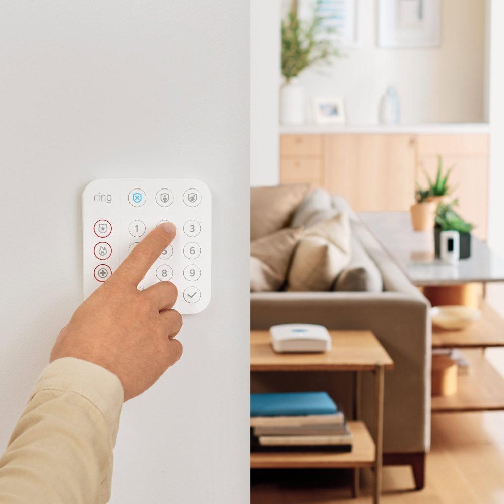 Ring Protected Enhanced Kit Battery Doorbell Plus + Alarm Security Kit 8-Piece