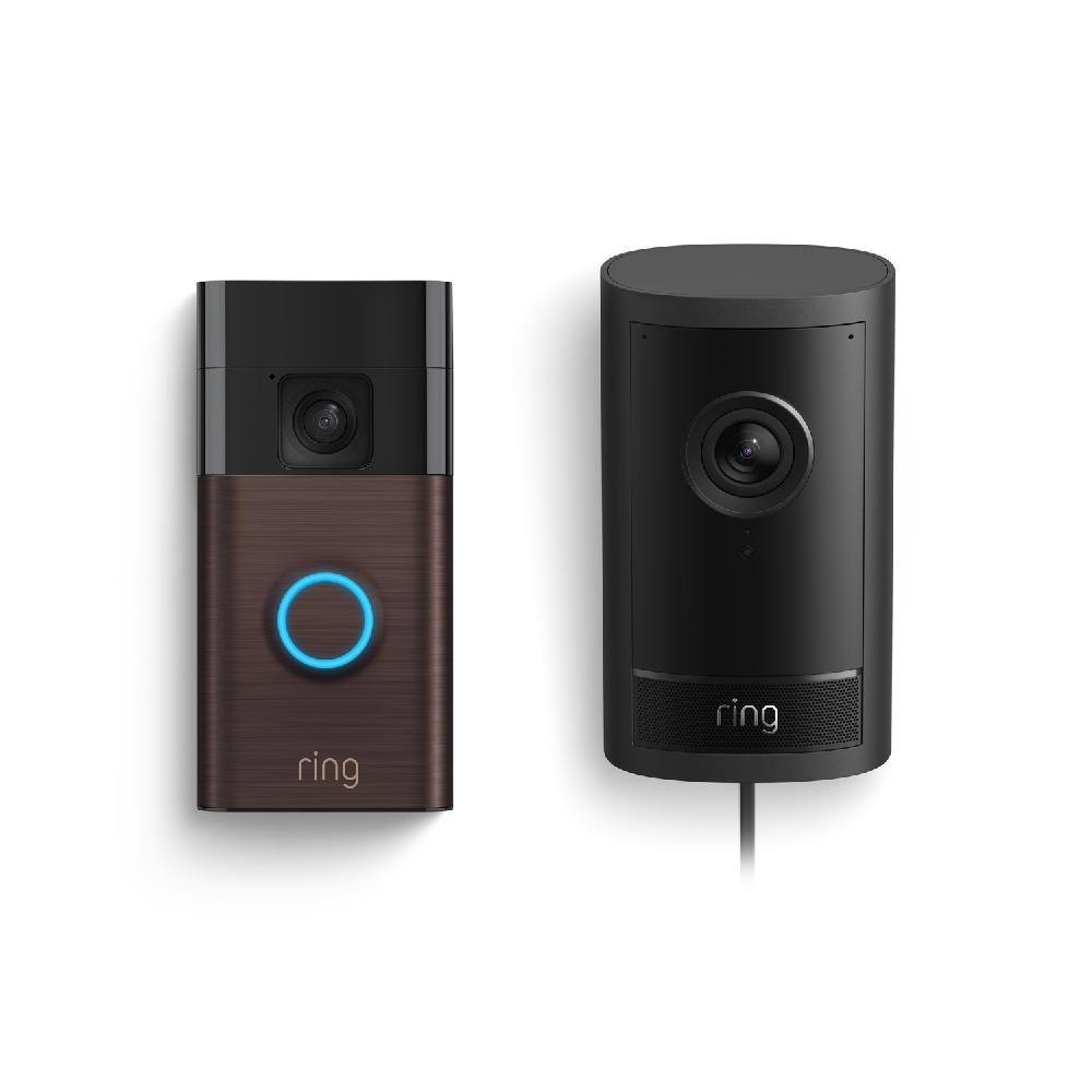 Ring Outdoor Cam Pro Plug-In + Battery Doorbell