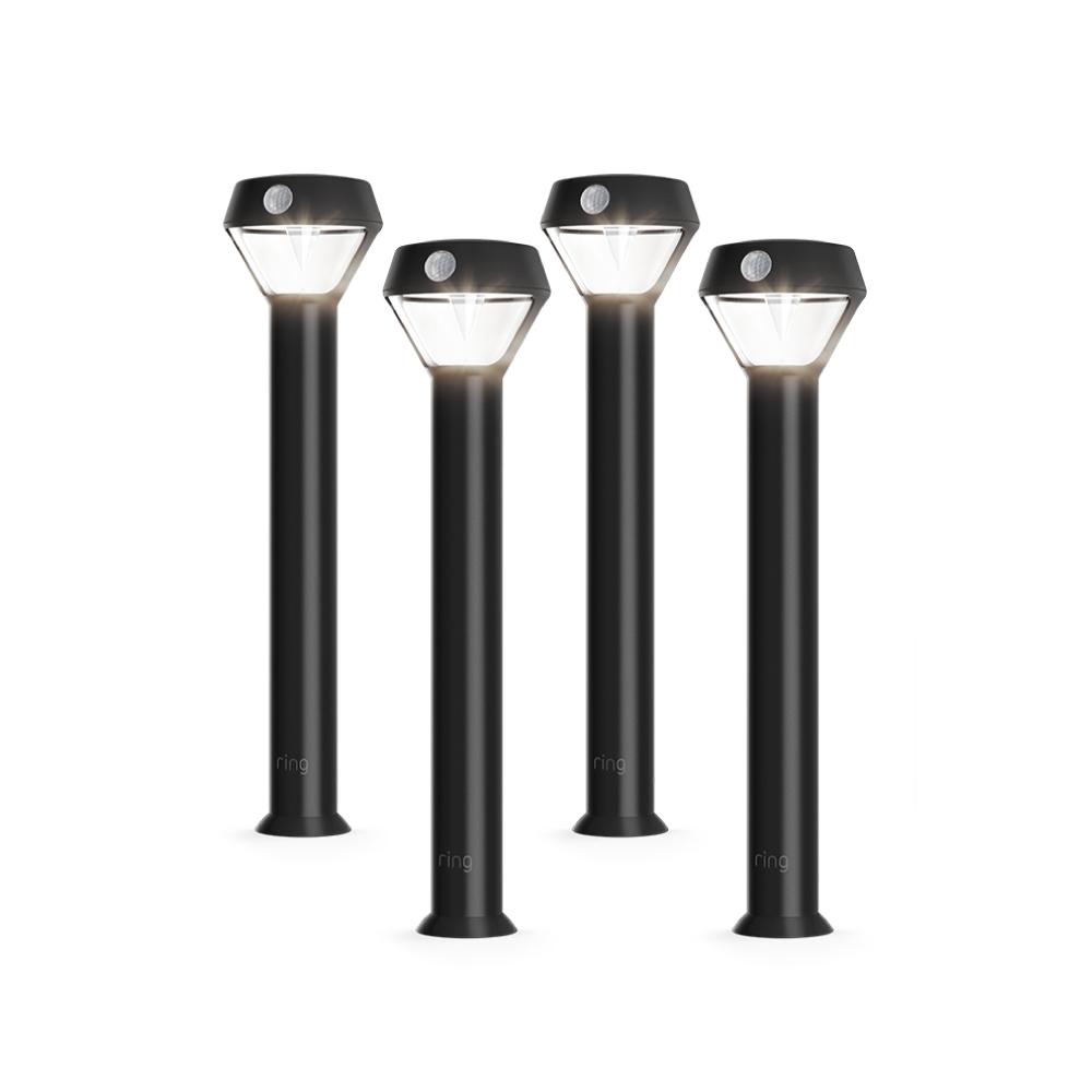 Ring Smart Lighting 4-Pack Solar Pathlight