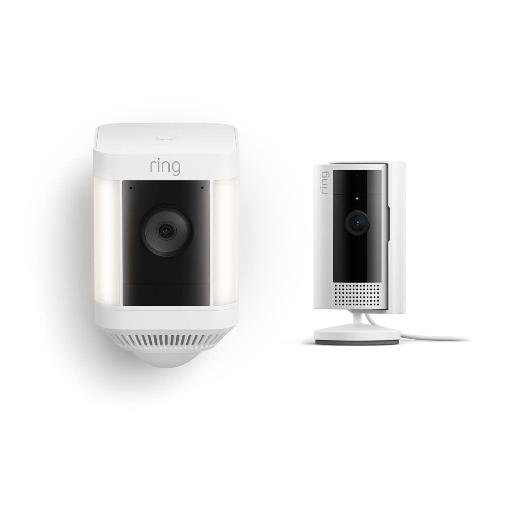 ring Spotlight Cam Plus Battery + Indoor Cam 2nd Gen