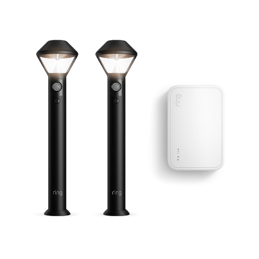 Ring Smart Lighting Pathlight Battery 2-Pack + Bridge (2nd Gen)