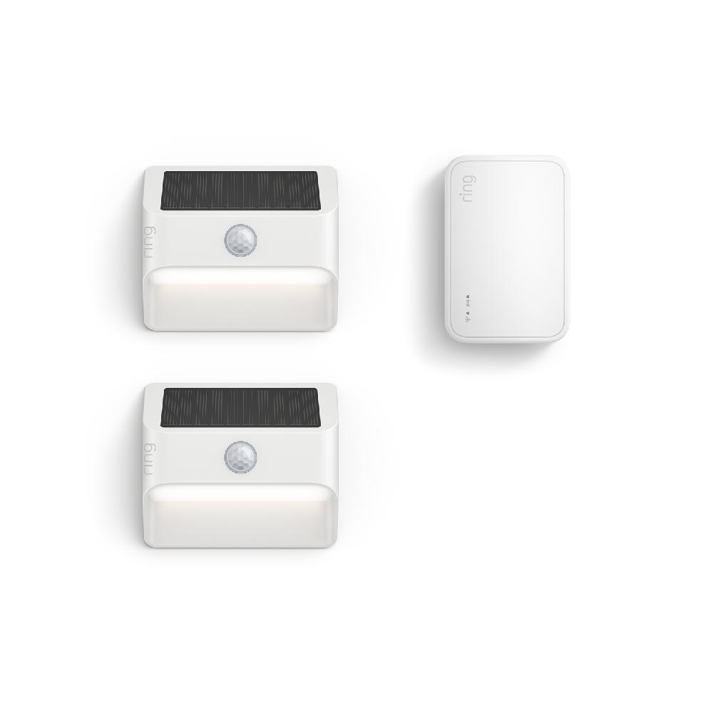 ring Smart Lighting Solar Steplight 2-Pack + Bridge (2nd Gen)