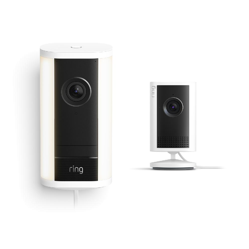 ring Spotlight Cam Pro Plug-in (2nd Gen) + Indoor Cam Plus