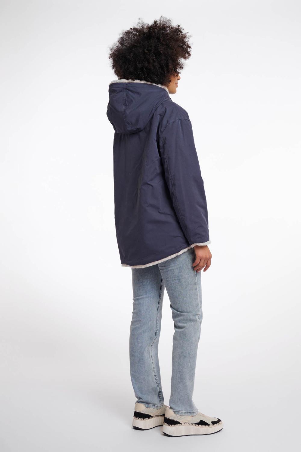 Rino & Pelle Ines Reversible Jacket Night Grey And Birch