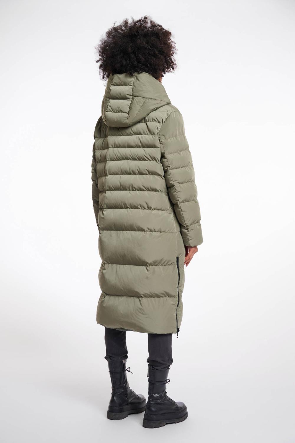 Rino & Pelle Keila Reversible Coat Green Ash And Matt Green